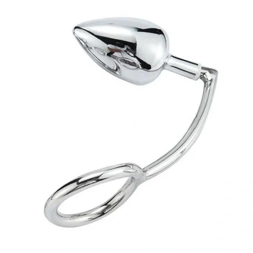 Anal Hooks 4663 Steel Anal Stainless Set DiscreetChoice Cock with Ring Hook 0805